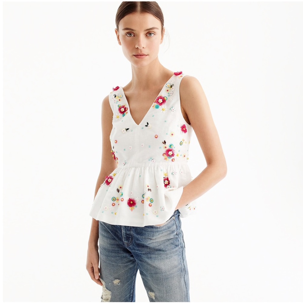 🎉HP🎉JCREW FLORAL TOP🌸